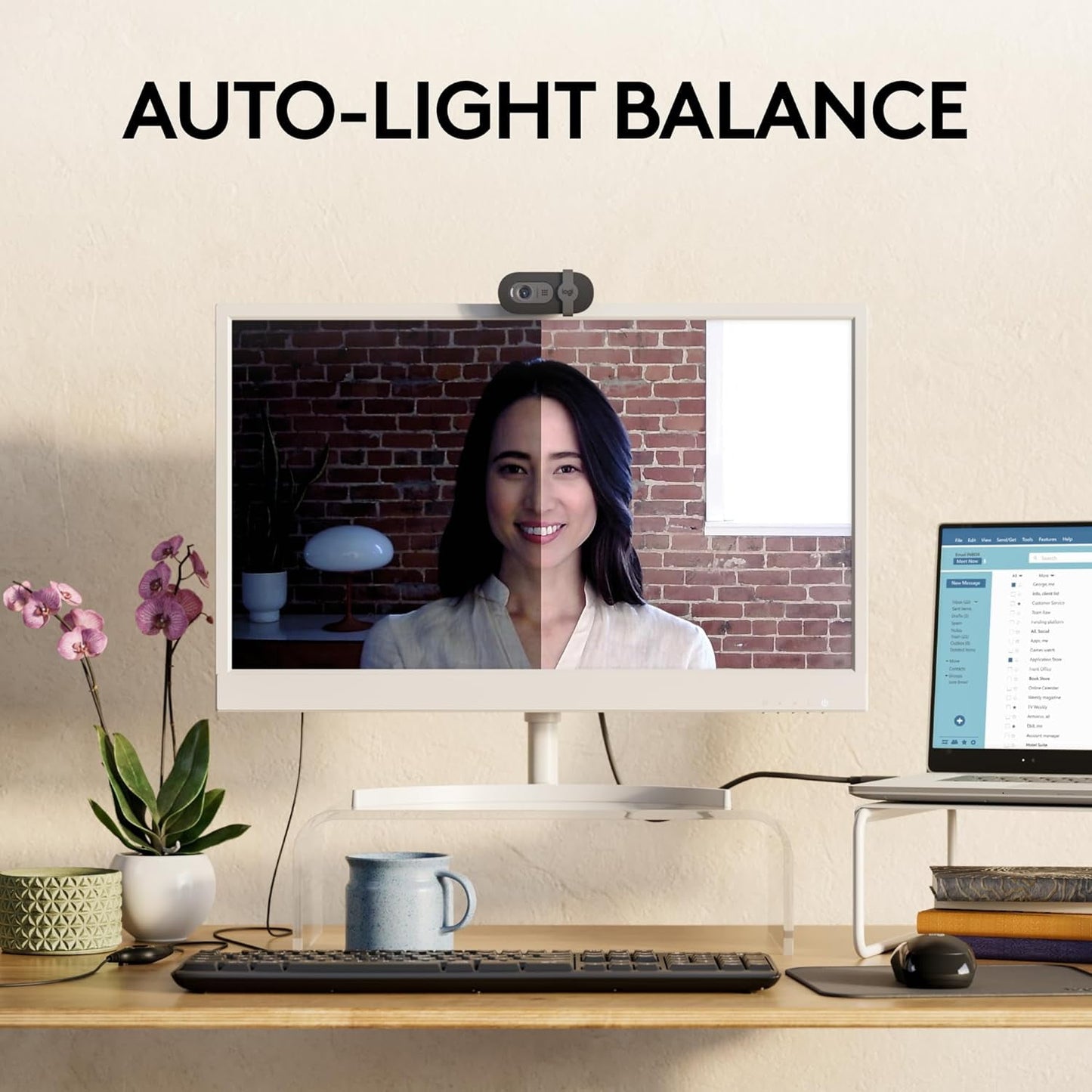 Logitech Brio 101 Full HD 1080p Webcam Made for Meetings and Works for Streaming