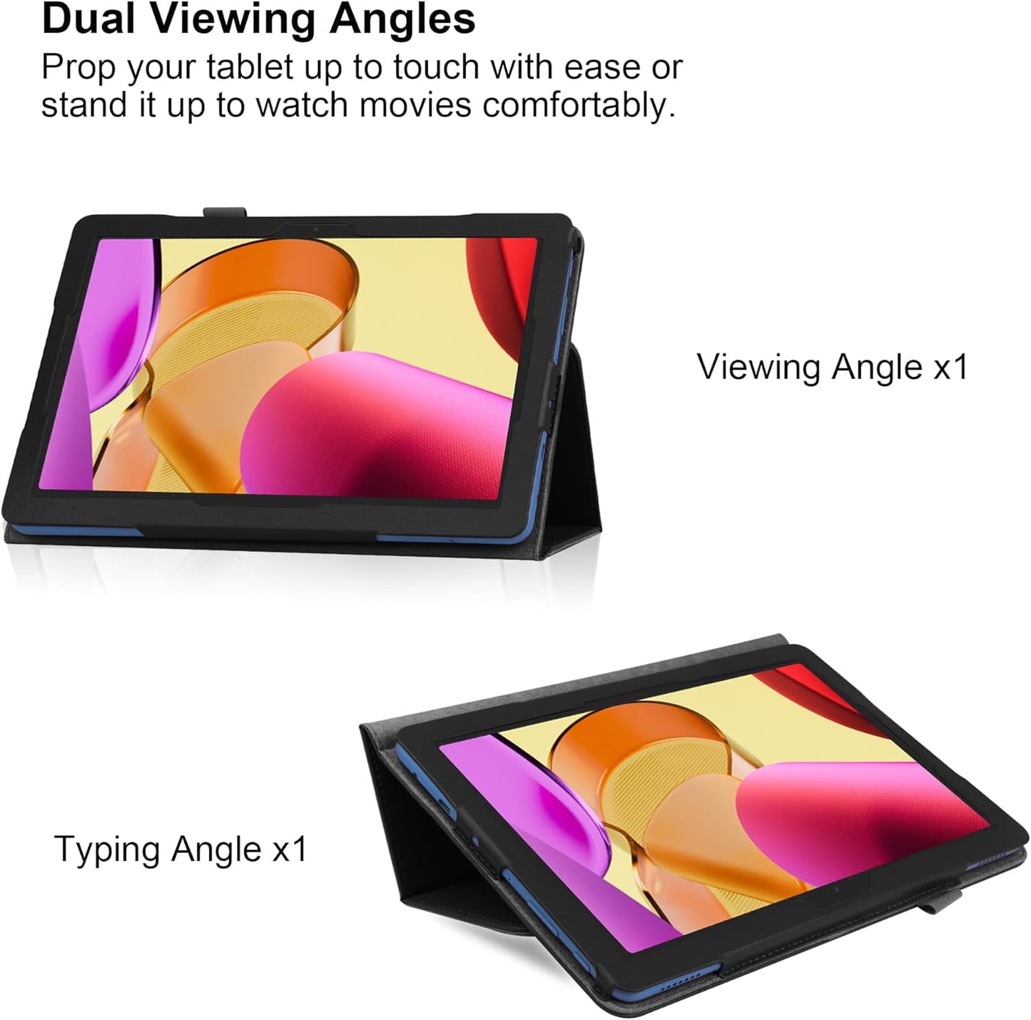 zukof Case for Amazon Fire HD 10 Tablet 10.1" (13th Generation 2023 Release), Lightweight Slim Auto Sleep/Wake PU Leather Folio Cover Stand Case