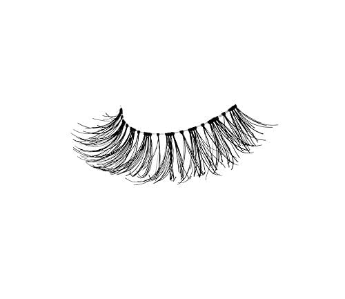 Ardell Demi Wispies - Black, The Original Feathered Lash with Invisiband, 6 pairs, 1-pack