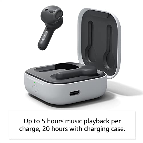 All-new Echo Buds (2023 Release) | True Wireless Bluetooth 5.2 Earbuds with Alexa, audio personalization, multipoint, 20H battery with charging case, fast charging, sweat resistant | Black