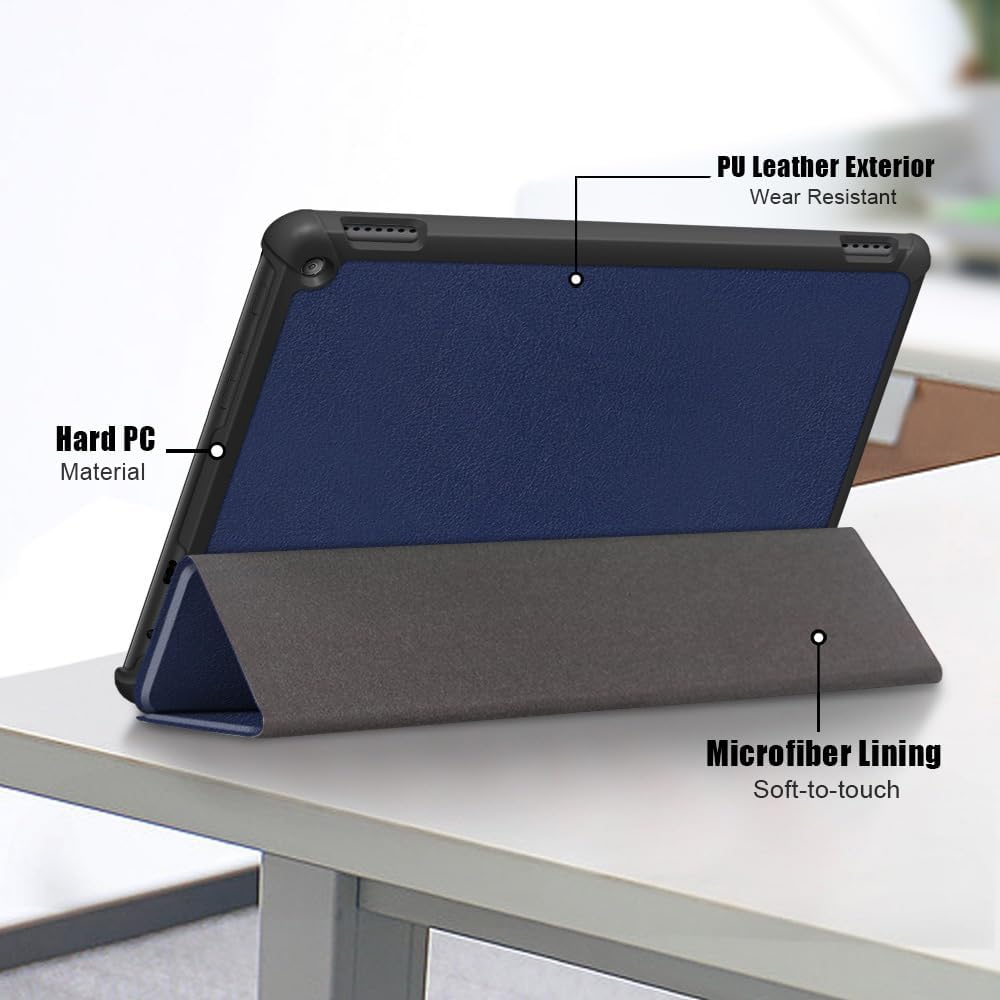 Fire HD 10 Tablet Case,Tablet Case Fits Amazon Kindle Fire HD 10 Kids & Kids Pro Tablet,(13th Gen,2023 Release),Dual Angle Lightweight Slim Folding Stand Folio Cover for Fire 10.with Auto Wake/Sleep.