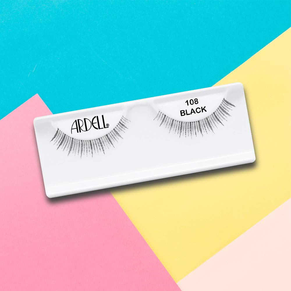 Ardell Natural Lashes False Eyelashes 120 - Black, Natural Look Strip Lashes, Reusable - 4 Pack
