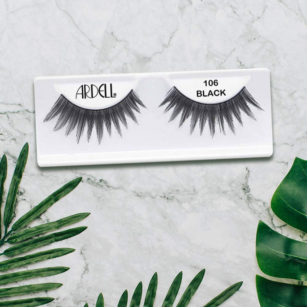 Ardell Natural Lashes False Eyelashes 120 - Black, Natural Look Strip Lashes, Reusable - 4 Pack