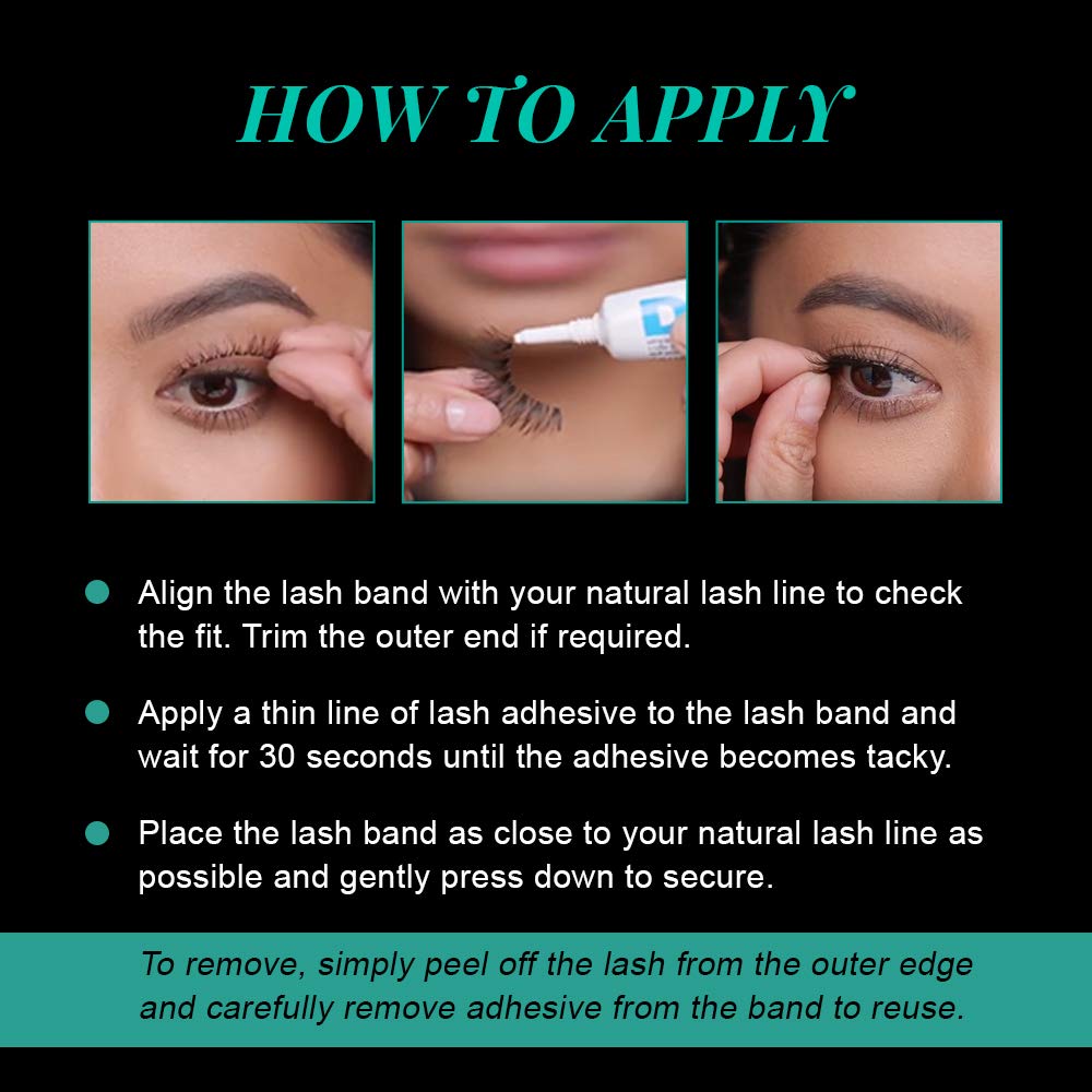 Ardell Natural Lashes False Eyelashes 120 - Black, Natural Look Strip Lashes, Reusable - 4 Pack