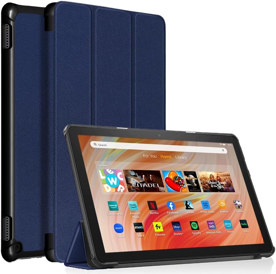 Fire HD 10 Tablet Case,Tablet Case Fits Amazon Kindle Fire HD 10 Kids & Kids Pro Tablet,(13th Gen,2023 Release),Dual Angle Lightweight Slim Folding Stand Folio Cover for Fire 10.with Auto Wake/Sleep.