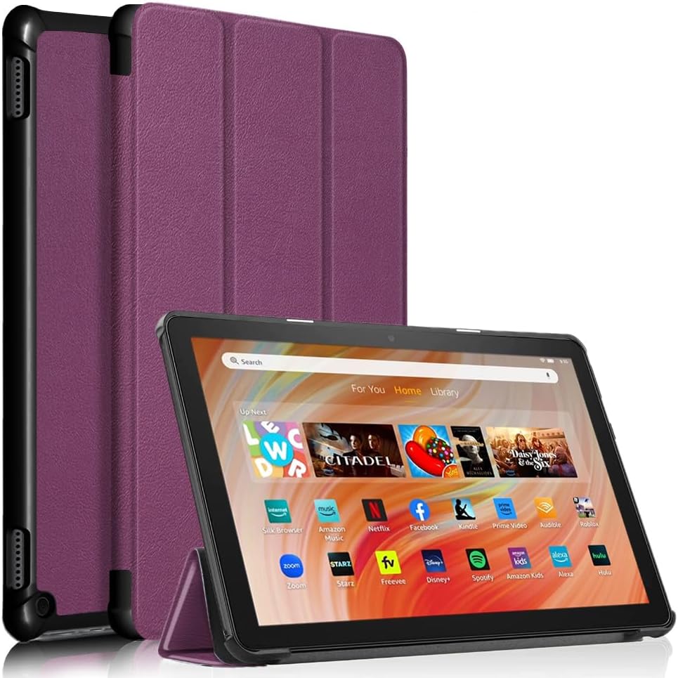 Fire HD 10 Tablet Case,Tablet Case Fits Amazon Kindle Fire HD 10 Kids & Kids Pro Tablet,(13th Gen,2023 Release),Dual Angle Lightweight Slim Folding Stand Folio Cover for Fire 10.with Auto Wake/Sleep.