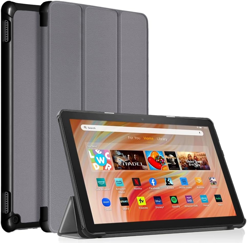 Fire HD 10 Tablet Case,Tablet Case Fits Amazon Kindle Fire HD 10 Kids & Kids Pro Tablet,(13th Gen,2023 Release),Dual Angle Lightweight Slim Folding Stand Folio Cover for Fire 10.with Auto Wake/Sleep.