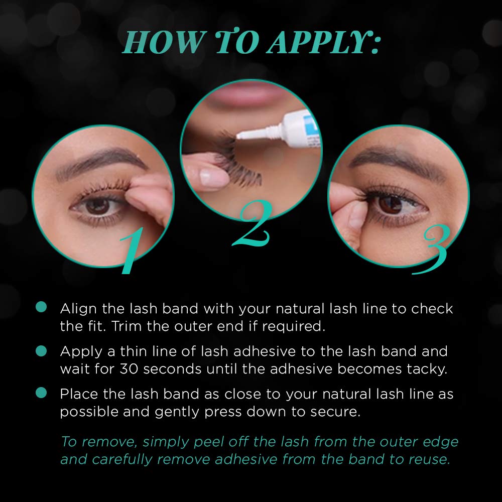 Ardell Natural Lashes False Eyelashes 120 - Black, Natural Look Strip Lashes, Reusable - 4 Pack