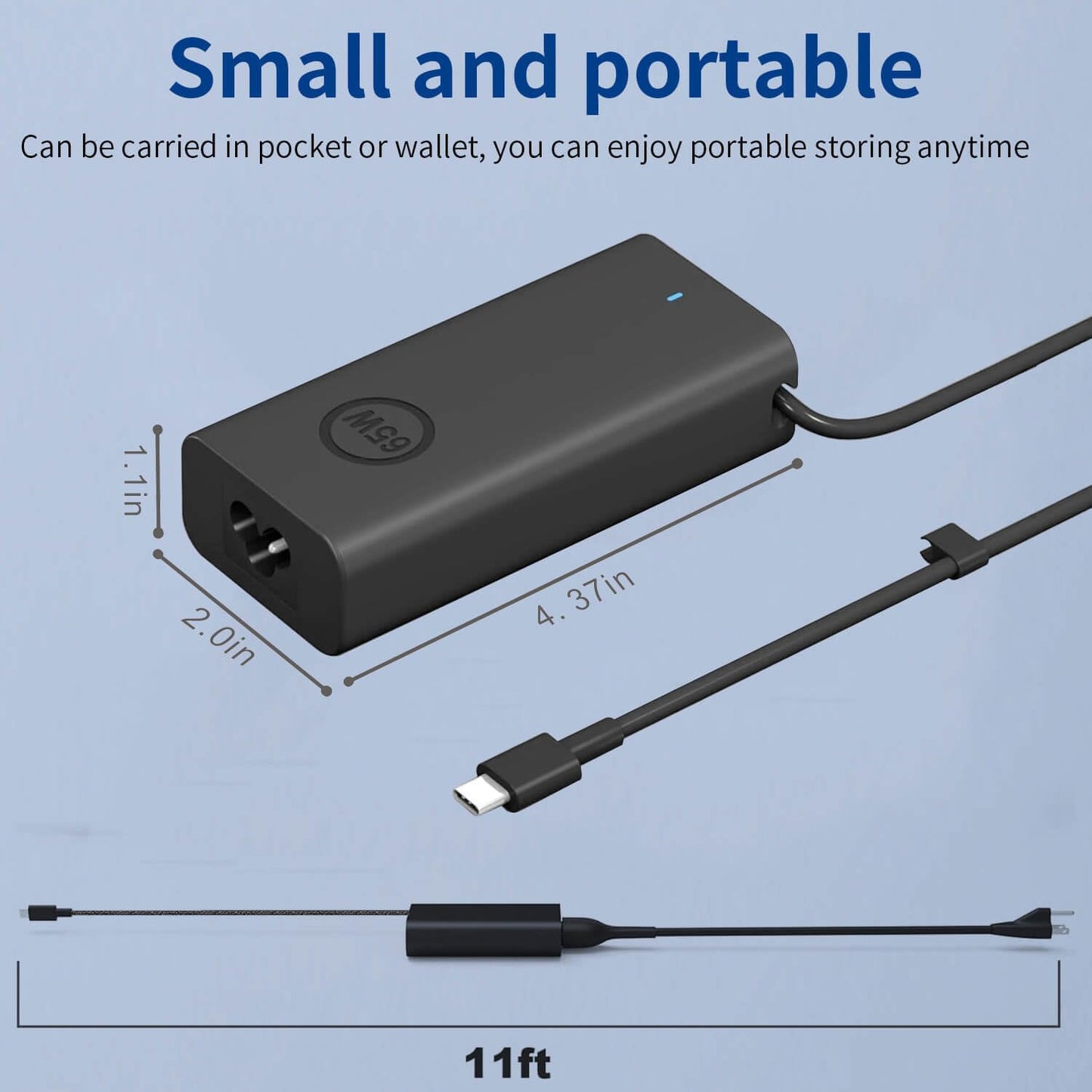 New Slim 65W 60W Dell Laptop Charger USB C for Dell Latitude 5420 5440 5430 5520 5530 5540 7420 7440 7390 7400,XPS 13 Chromebook 3100,for Dell Inspiron 14 16 7620 2in1 AC Adapter Type C Power Cord