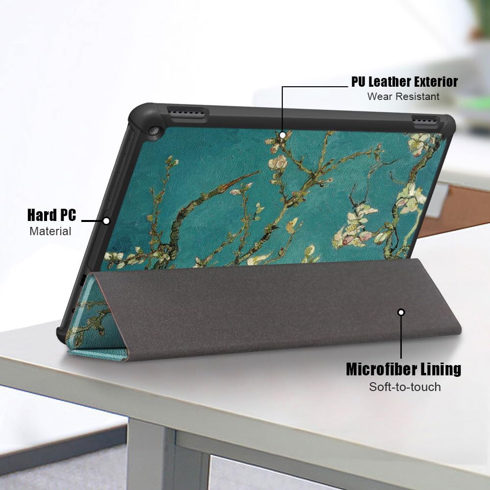 Fire HD 10 Tablet Case,Tablet Case Fits Amazon Kindle Fire HD 10 Kids & Kids Pro Tablet,(13th Gen,2023 Release),Dual Angle Lightweight Slim Folding Stand Folio Cover for Fire 10.with Auto Wake/Sleep.