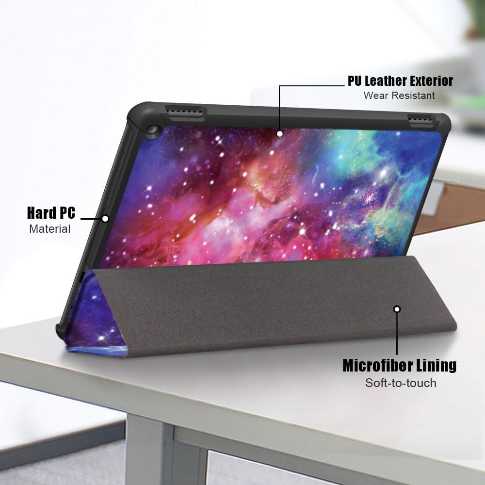 Fire HD 10 Tablet Case,Tablet Case Fits Amazon Kindle Fire HD 10 Kids & Kids Pro Tablet,(13th Gen,2023 Release),Dual Angle Lightweight Slim Folding Stand Folio Cover for Fire 10.with Auto Wake/Sleep.