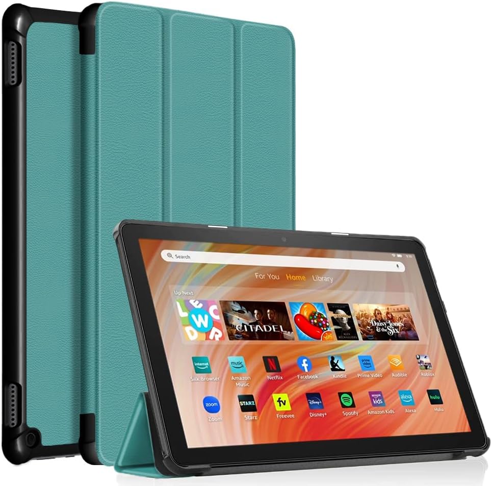Fire HD 10 Tablet Case,Tablet Case Fits Amazon Kindle Fire HD 10 Kids & Kids Pro Tablet,(13th Gen,2023 Release),Dual Angle Lightweight Slim Folding Stand Folio Cover for Fire 10.with Auto Wake/Sleep.