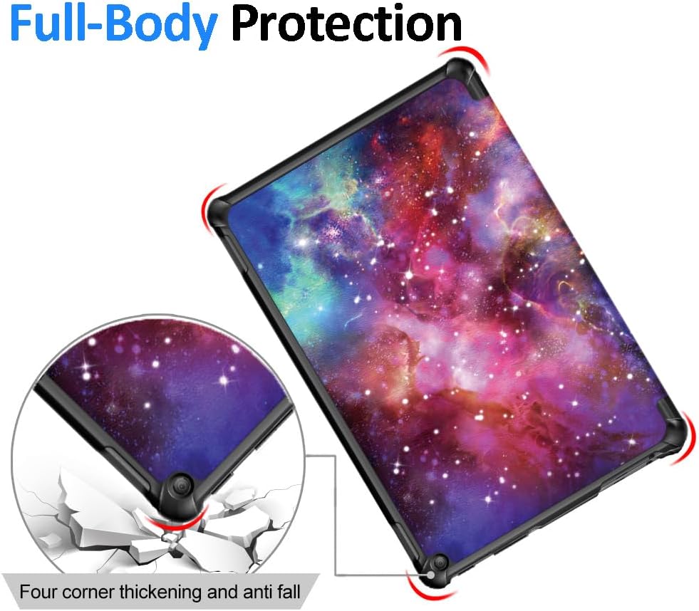 Fire HD 10 Tablet Case,Tablet Case Fits Amazon Kindle Fire HD 10 Kids & Kids Pro Tablet,(13th Gen,2023 Release),Dual Angle Lightweight Slim Folding Stand Folio Cover for Fire 10.with Auto Wake/Sleep.