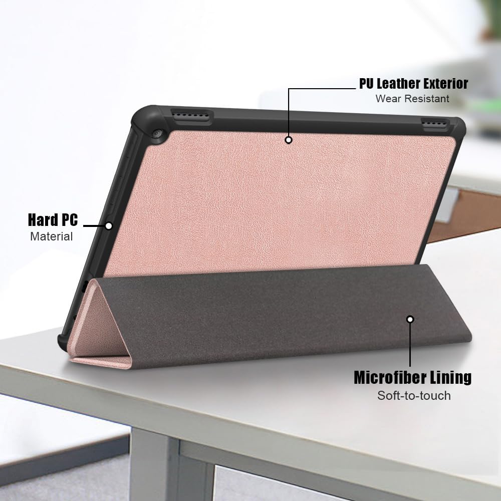 Fire HD 10 Tablet Case,Tablet Case Fits Amazon Kindle Fire HD 10 Kids & Kids Pro Tablet,(13th Gen,2023 Release),Dual Angle Lightweight Slim Folding Stand Folio Cover for Fire 10.with Auto Wake/Sleep.