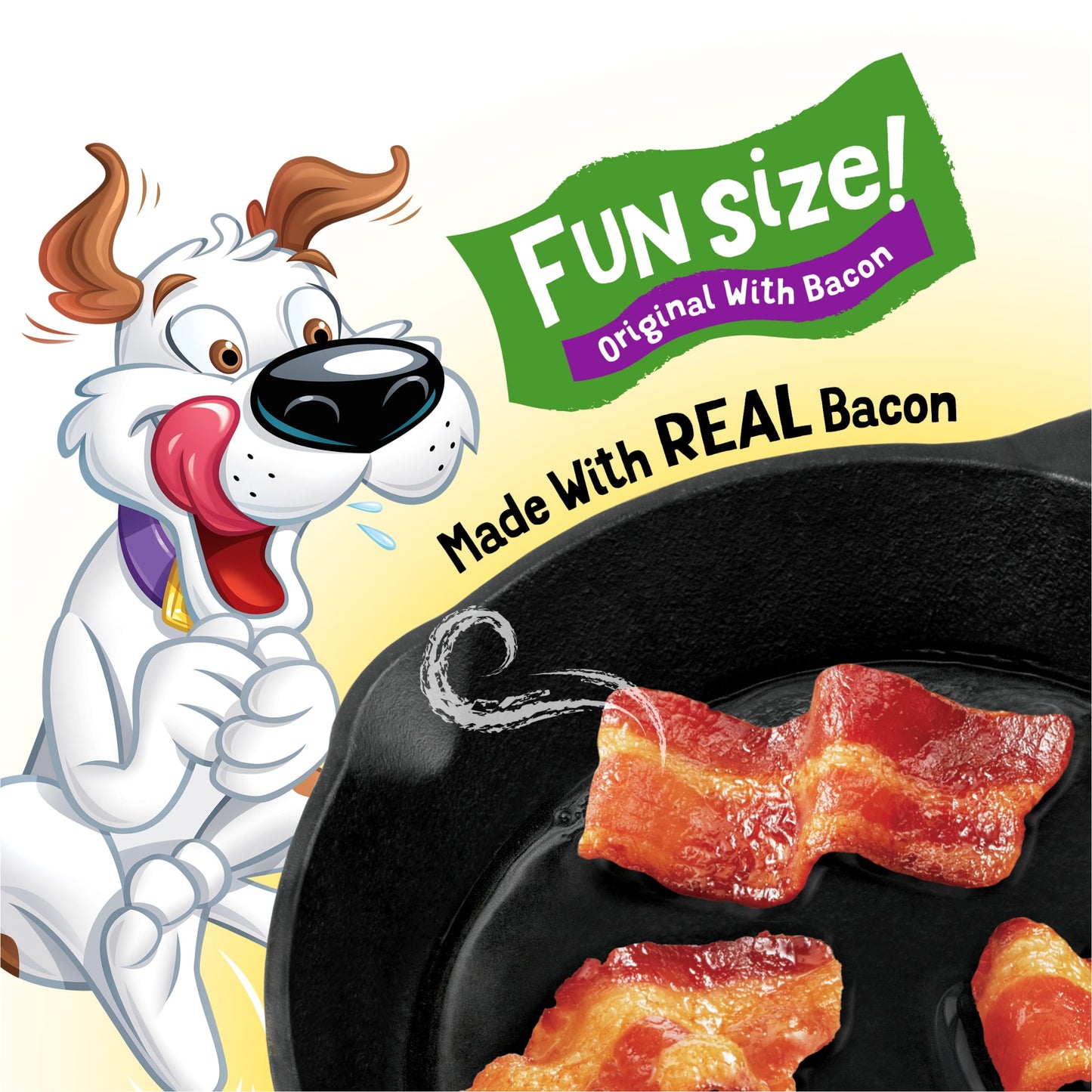 Purina Beggin' Strips Small Dog Treats Fun Size Original with Bacon Flavor Tender Chews, 6 oz Pouch