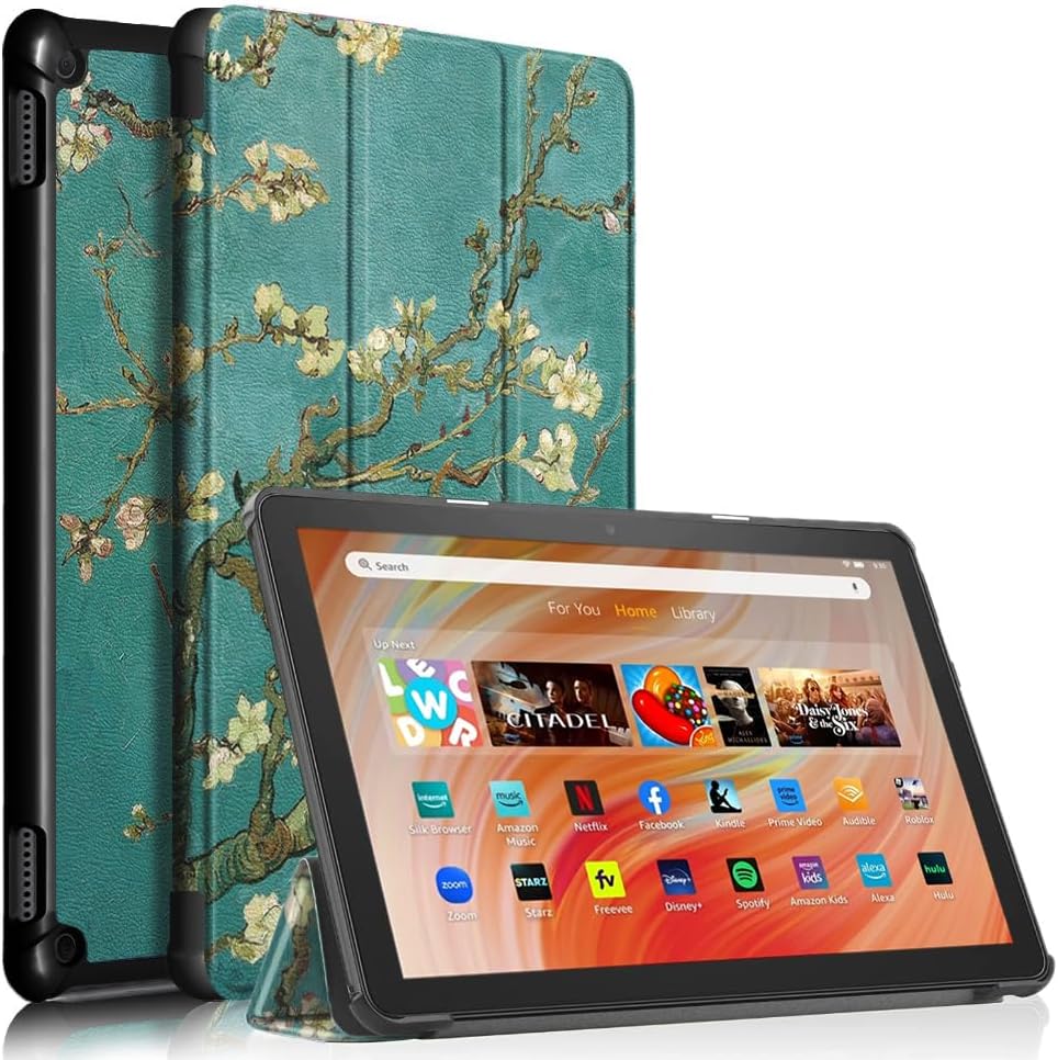 Fire HD 10 Tablet Case,Tablet Case Fits Amazon Kindle Fire HD 10 Kids & Kids Pro Tablet,(13th Gen,2023 Release),Dual Angle Lightweight Slim Folding Stand Folio Cover for Fire 10.with Auto Wake/Sleep.