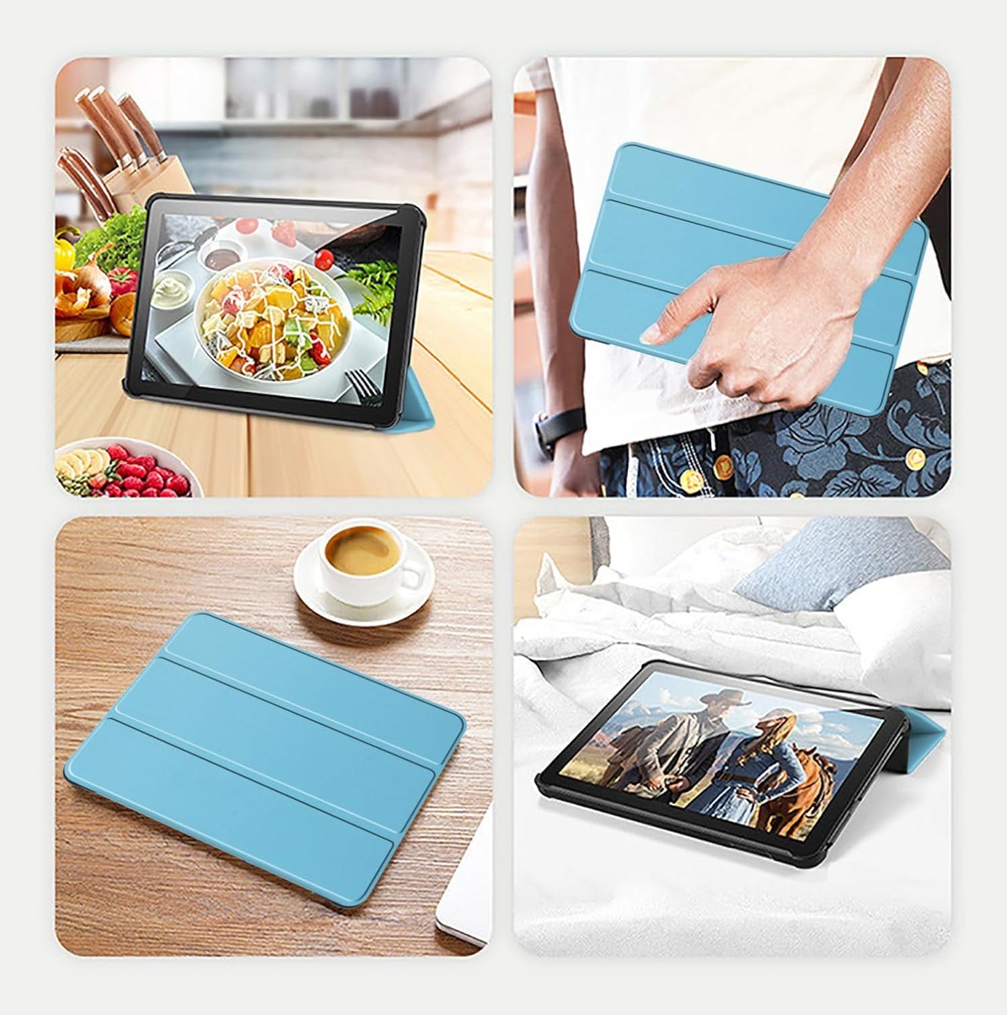 Fire HD 10 Tablet Case,Tablet Case Fits Amazon Kindle Fire HD 10 Kids & Kids Pro Tablet,(13th Gen,2023 Release),Dual Angle Lightweight Slim Folding Stand Folio Cover for Fire 10.with Auto Wake/Sleep.