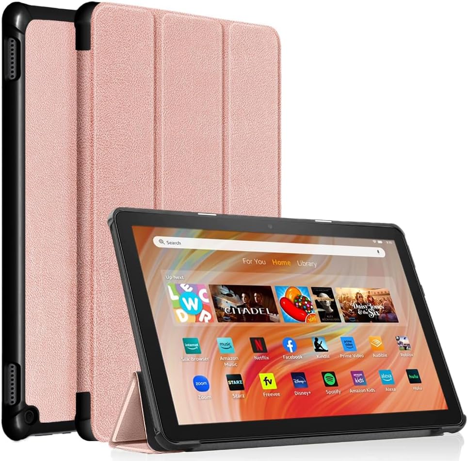 Fire HD 10 Tablet Case,Tablet Case Fits Amazon Kindle Fire HD 10 Kids & Kids Pro Tablet,(13th Gen,2023 Release),Dual Angle Lightweight Slim Folding Stand Folio Cover for Fire 10.with Auto Wake/Sleep.