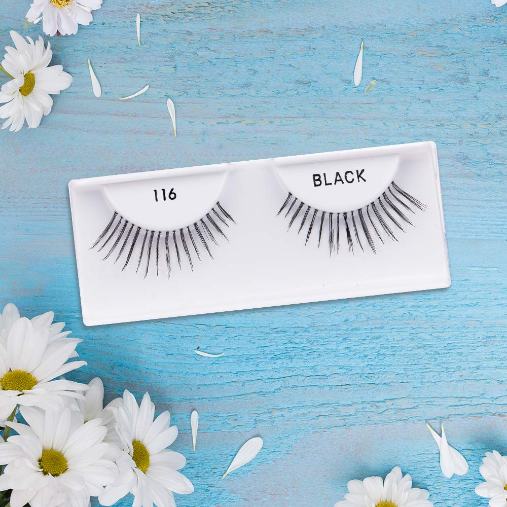Ardell Natural Lashes False Eyelashes 120 - Black, Natural Look Strip Lashes, Reusable - 4 Pack