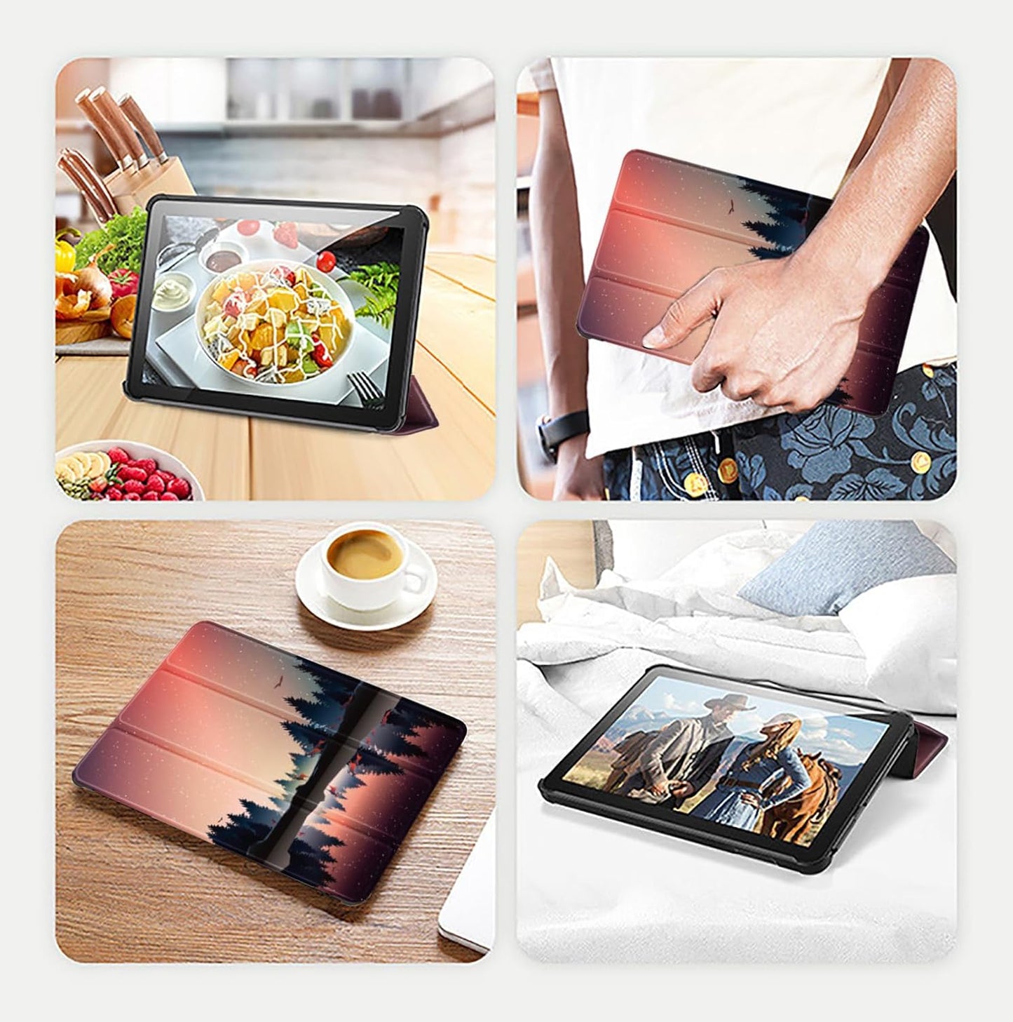 Fire HD 10 Tablet Case,Tablet Case Fits Amazon Kindle Fire HD 10 Kids & Kids Pro Tablet,(13th Gen,2023 Release),Dual Angle Lightweight Slim Folding Stand Folio Cover for Fire 10.with Auto Wake/Sleep.
