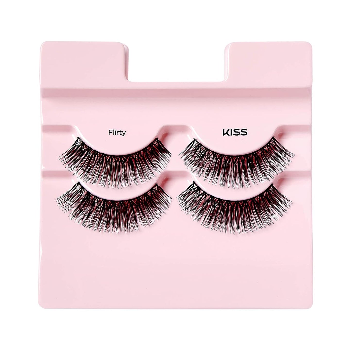 KISS Looks So Natural False Eyelashes Multipack, Lightweight & Comfortable, Tapered End Technology, Reusable, Cruelty-Free, Contact Lens Friendly, Style 'Shy', 5 Pairs Fake Eyelashes