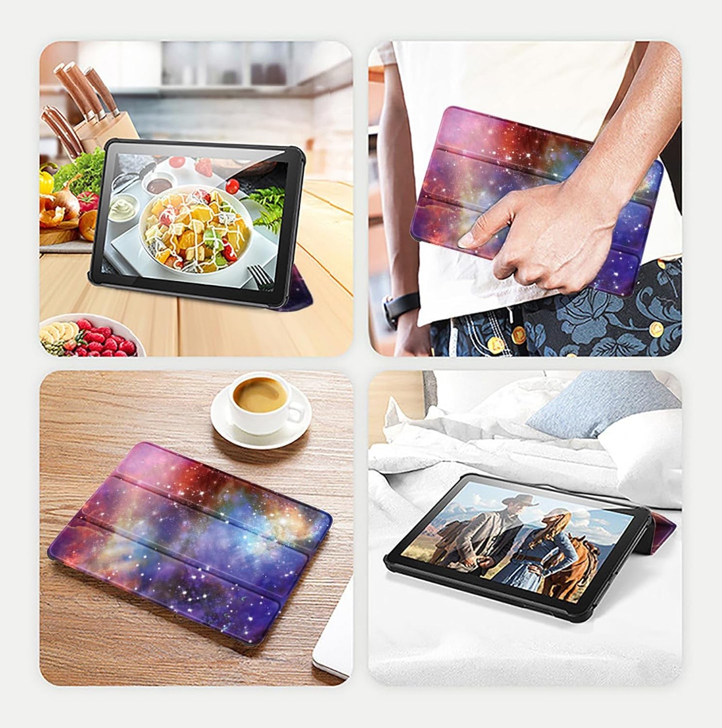 Fire HD 10 Tablet Case,Tablet Case Fits Amazon Kindle Fire HD 10 Kids & Kids Pro Tablet,(13th Gen,2023 Release),Dual Angle Lightweight Slim Folding Stand Folio Cover for Fire 10.with Auto Wake/Sleep.