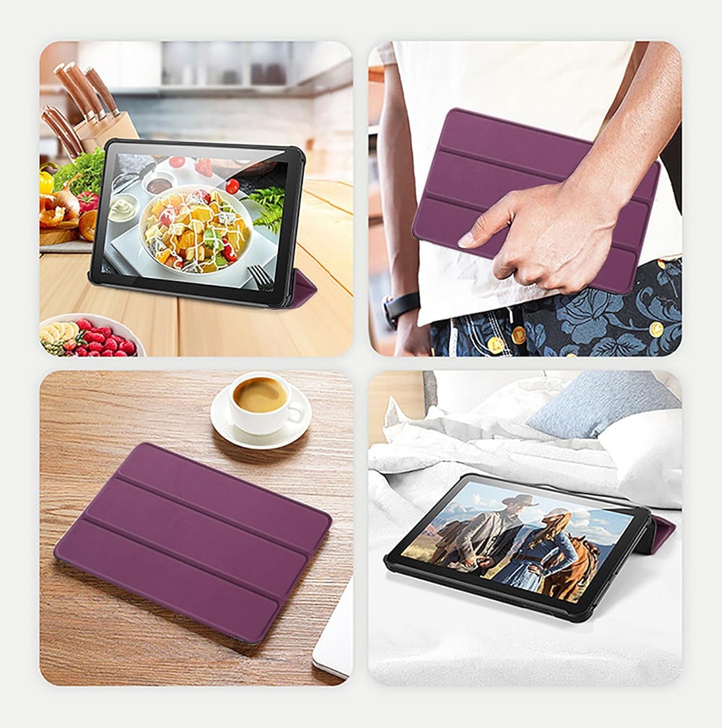 Fire HD 10 Tablet Case,Tablet Case Fits Amazon Kindle Fire HD 10 Kids & Kids Pro Tablet,(13th Gen,2023 Release),Dual Angle Lightweight Slim Folding Stand Folio Cover for Fire 10.with Auto Wake/Sleep.
