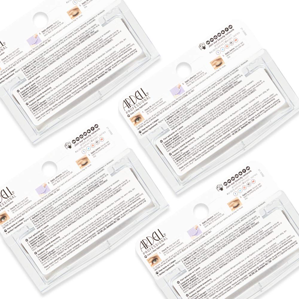 Ardell Natural Lashes False Eyelashes 120 - Black, Natural Look Strip Lashes, Reusable - 4 Pack