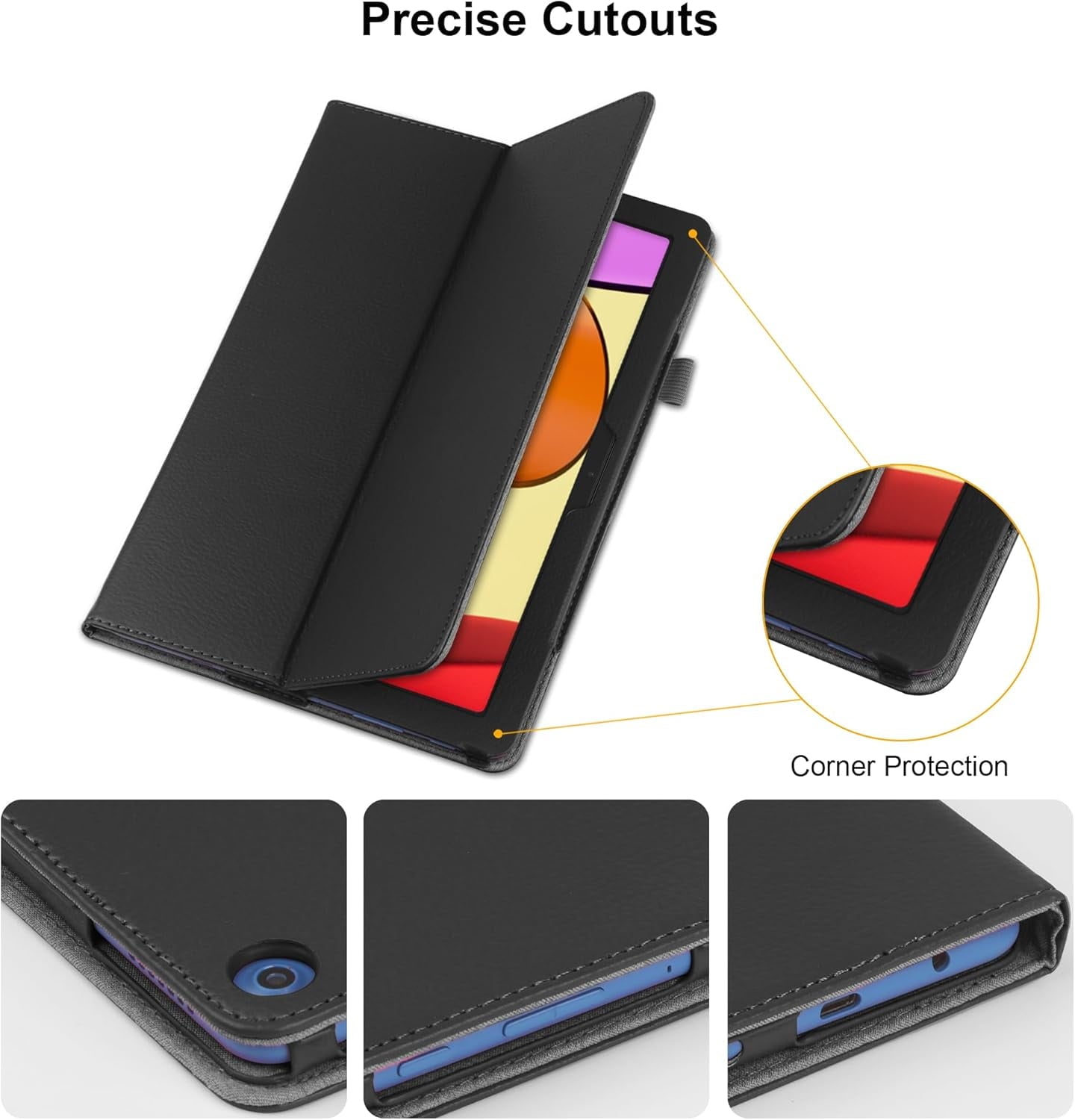 zukof Case for Amazon Fire HD 10 Tablet 10.1" (13th Generation 2023 Release), Lightweight Slim Auto Sleep/Wake PU Leather Folio Cover Stand Case