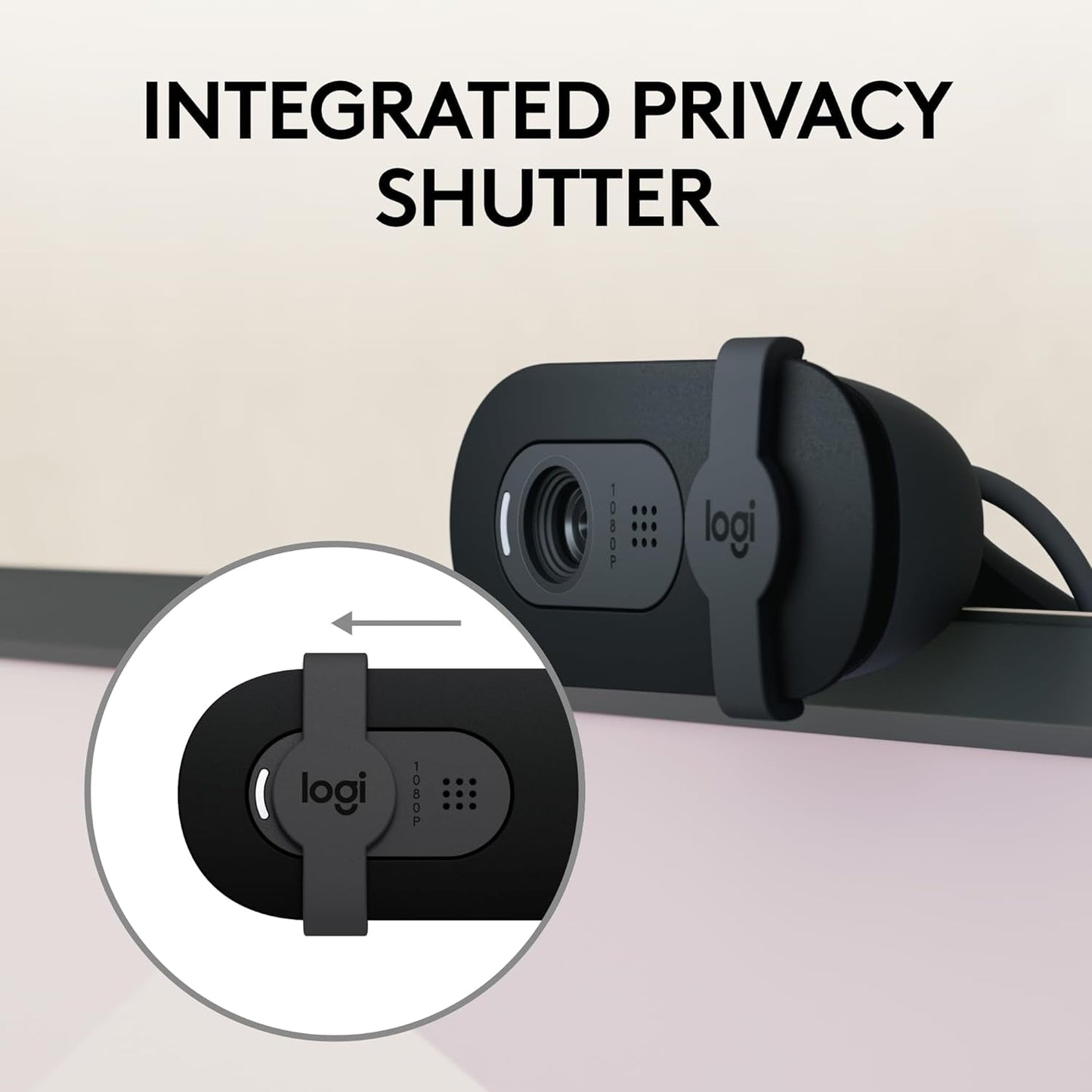 Logitech Brio 101 Full HD 1080p Webcam Made for Meetings and Works for Streaming