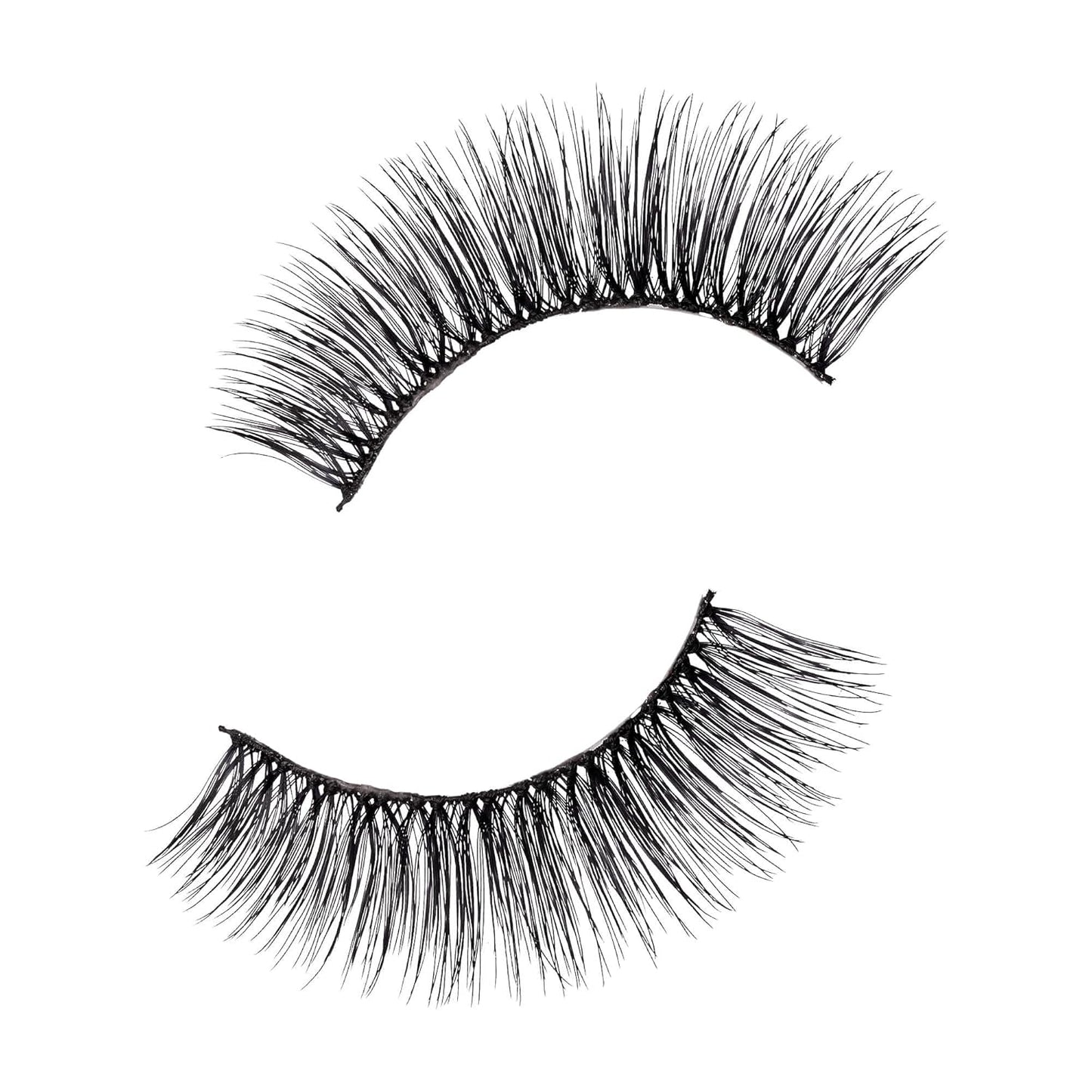KISS Looks So Natural False Eyelashes Multipack, Lightweight & Comfortable, Tapered End Technology, Reusable, Cruelty-Free, Contact Lens Friendly, Style 'Shy', 5 Pairs Fake Eyelashes