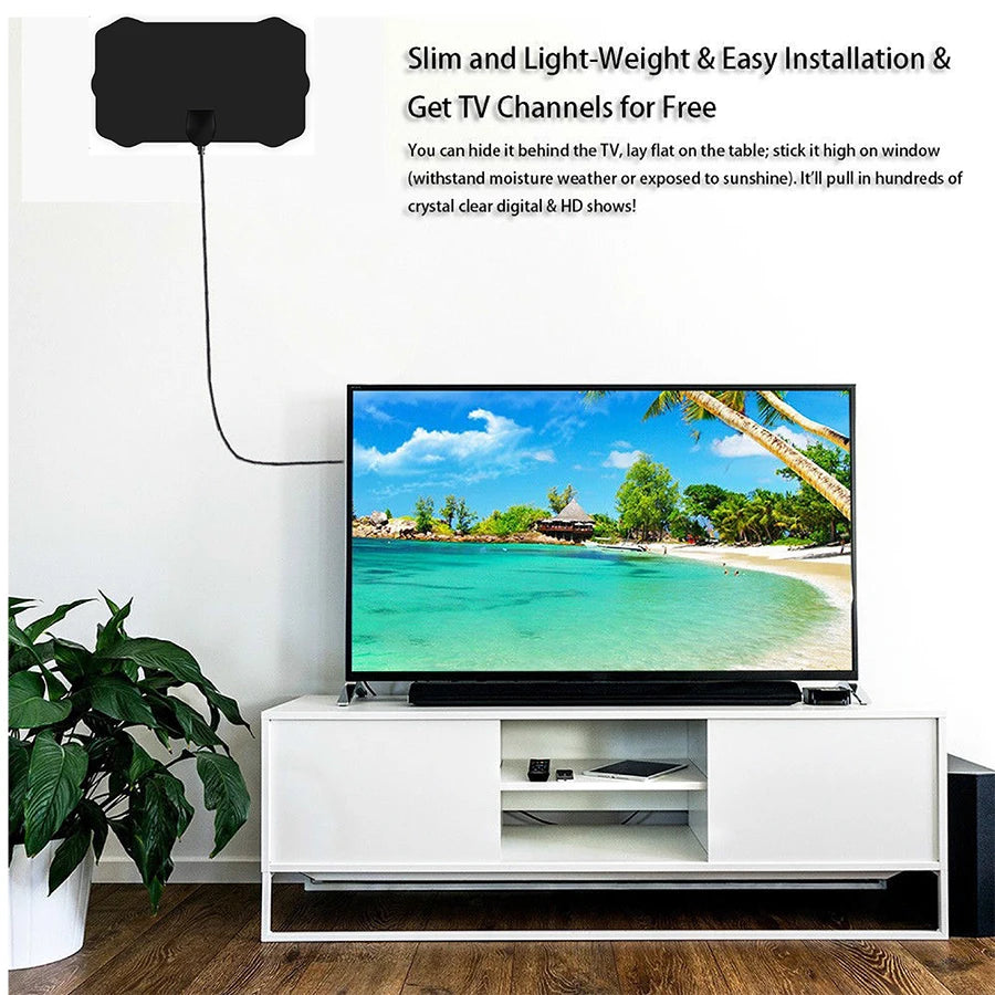 2024 Newest TV Antenna Indoor Digital, Long 5000Miles Range Smart TV Antenna, HD Antenna Amplified Support 8k 4K 1080p