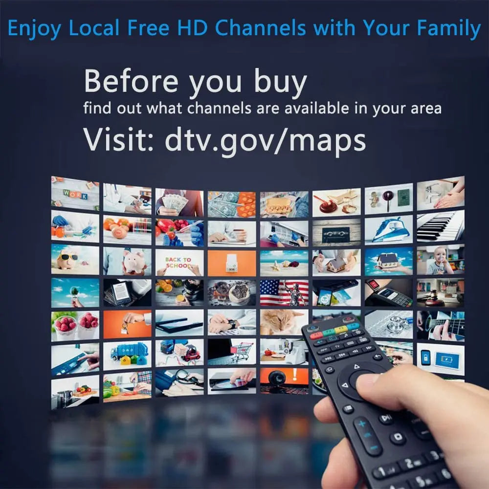 2024 Newest TV Antenna Indoor Digital, Long 5000Miles Range Smart TV Antenna, HD Antenna Amplified Support 8k 4K 1080p