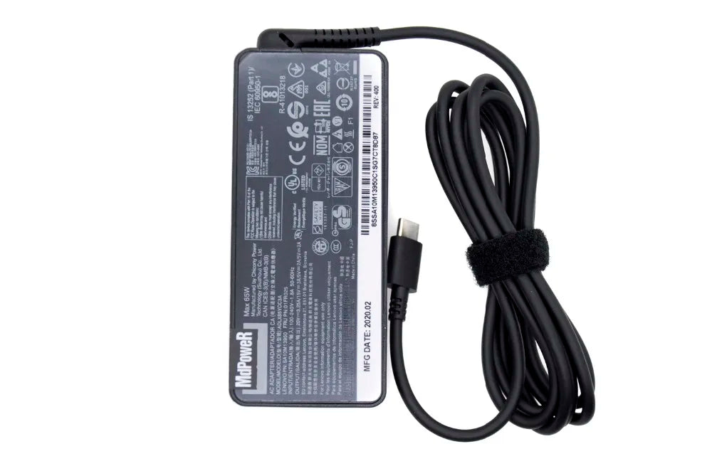 Original 65W 20V 3.25A TypeC AC Adapter Laptop Charger for Lenovo ThinkPad X280 X380 X390 X395 L580 ADLX65YLC3A ADLX65YCC3D