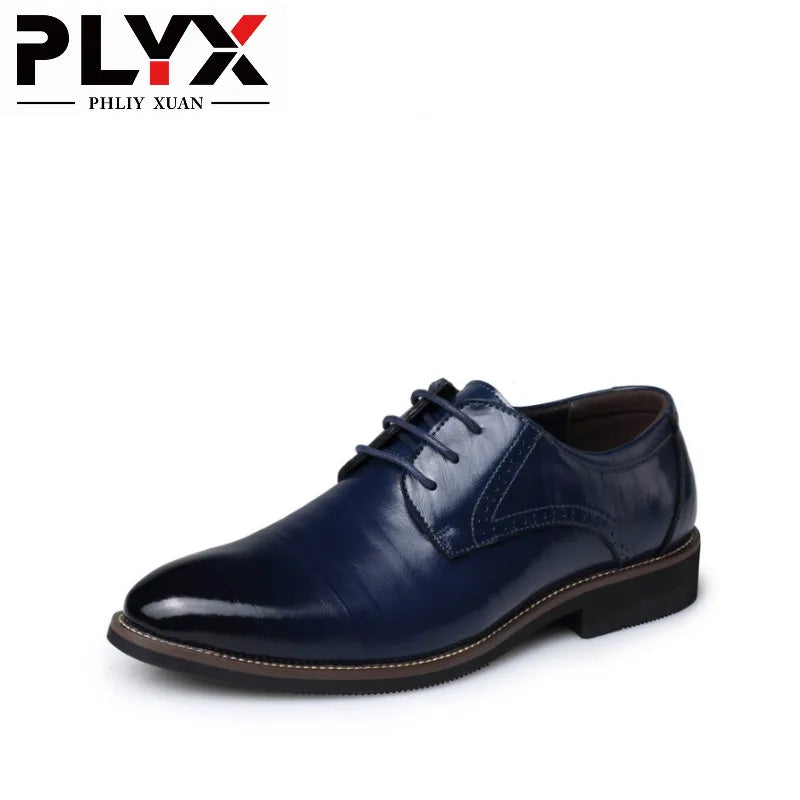 Men Oxford Letaher Dress Shoes