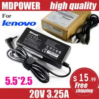 Original 65W 20V 3.25A TypeC AC Adapter Laptop Charger for Lenovo ThinkPad X280 X380 X390 X395 L580 ADLX65YLC3A ADLX65YCC3D