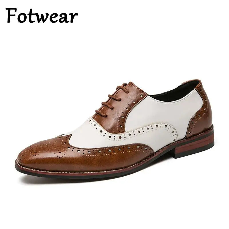 Men's Oxford Italian Lace Up Dress Shoes