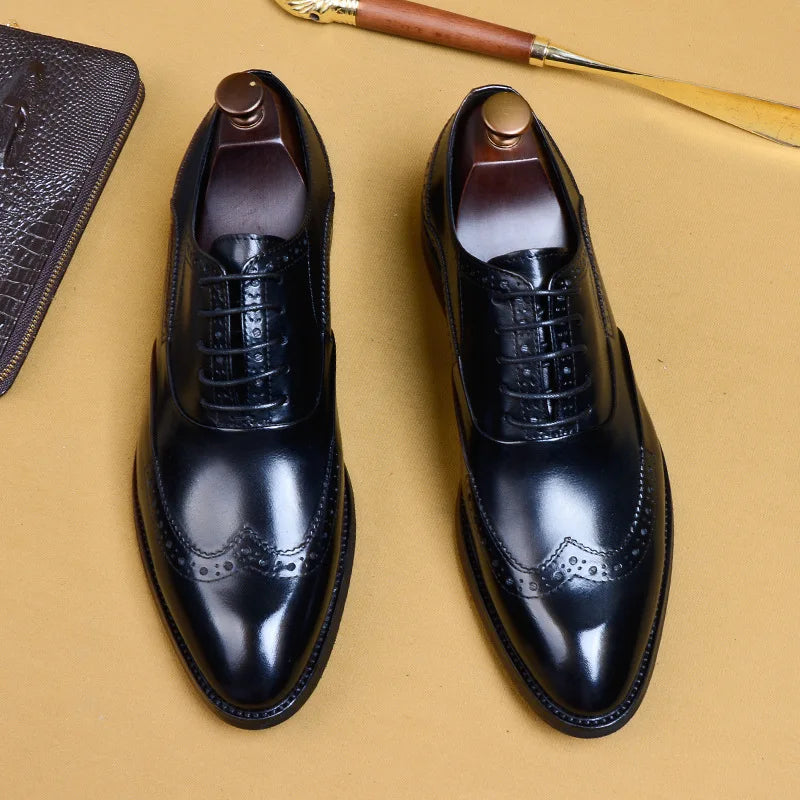 Men's Genuine Leather Handmade Dress Shoes
