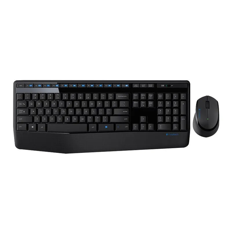 Logitech MK345 Wireless Keyboard Mouse Combos For PC Laptop Optical Ergonomic Mice Full Size Keyboard Combos Splash-Proof Office