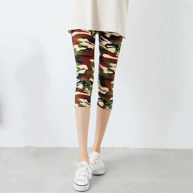 New Women Leggings Workout For Running High Waist Camouflage Print