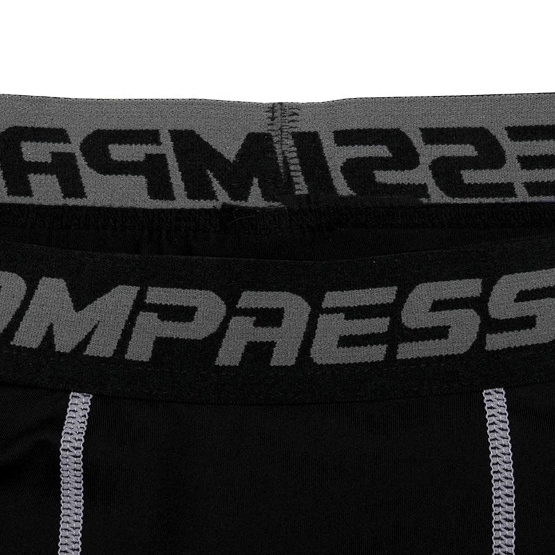 Men Compression Running Leggings Mesh Patchwork Training Pants Quick Dry Stretch Gym Fitness Tights Sportswear Trousers Custom
