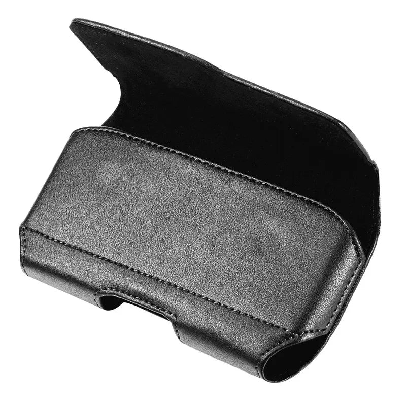 Universal Magnetic Phone Cover for iphone 11 Pro Max 6S 7 8 Plus SE 13 12 XR XS Max Belt Clip Leather Case Pouch Cover 6.5-4 ''