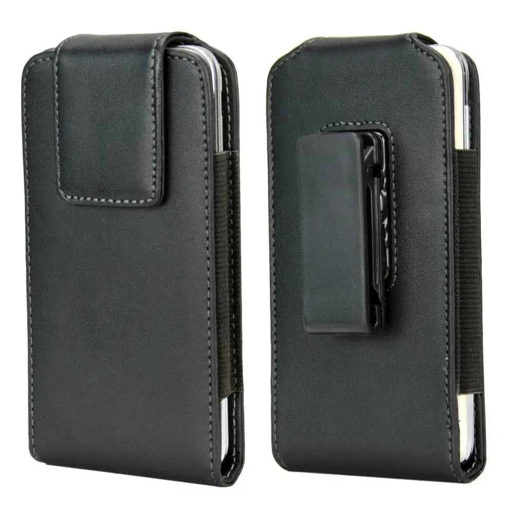 Leather Phone Case Belt Clip For iPhone 15 14 13 12 XS XR X 8 7 Plus Case 5-6.7" Leather Holster Case For iPhone 15 Pro Max Case