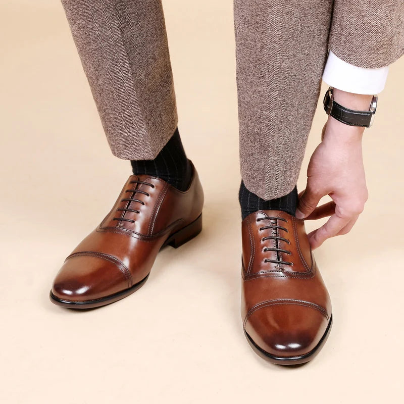 Men’s Patent Leather Business Dress Shoes