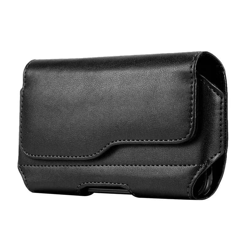 Universal Magnetic Phone Cover for iphone 11 Pro Max 6S 7 8 Plus SE 13 12 XR XS Max Belt Clip Leather Case Pouch Cover 6.5-4 ''