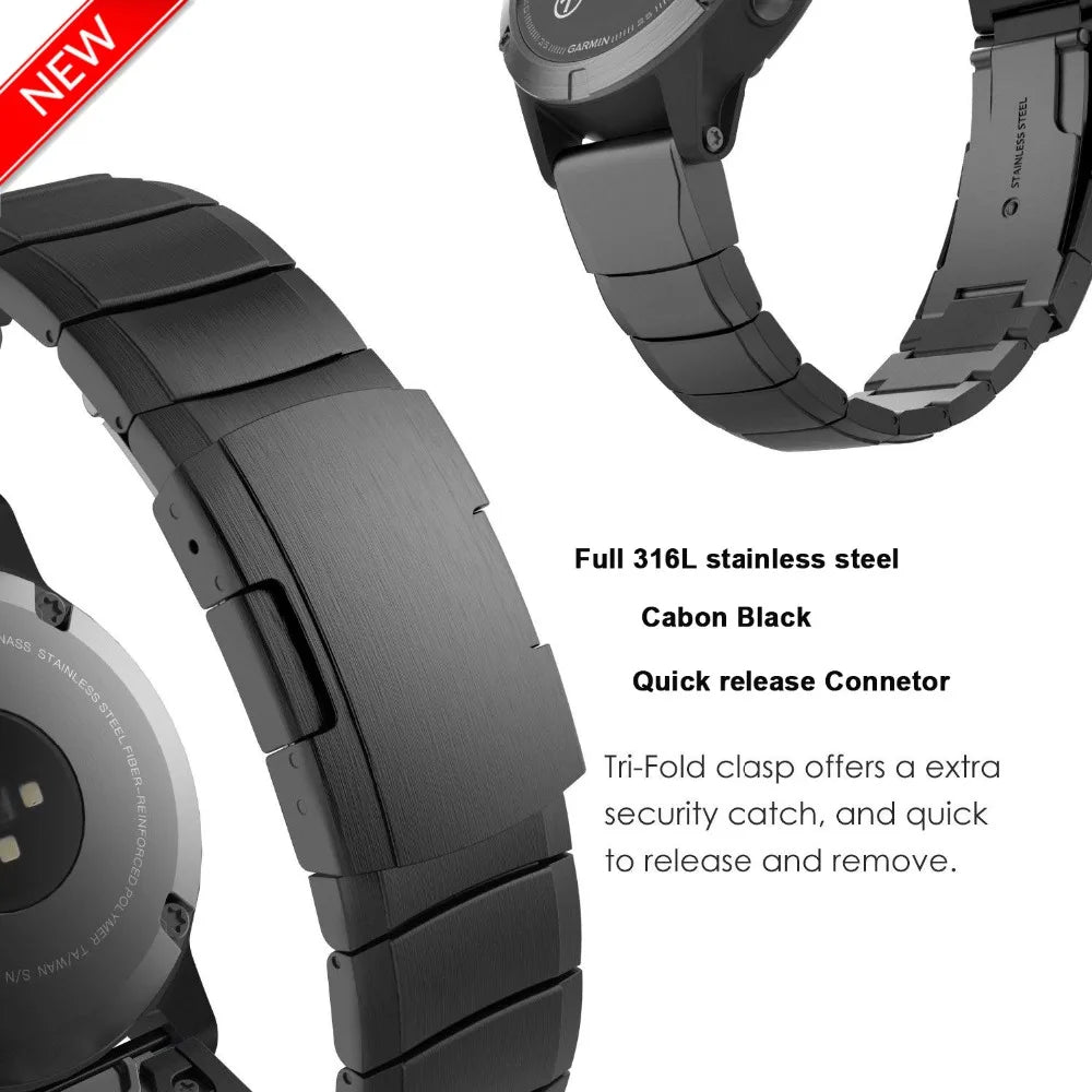 22mm 20mm Watch Band for Samsung Galaxy s3 watch 42 46mm Amazfit Bip Pace Motor 360 Stainless Steel Strap Gear S3 S2 Classic