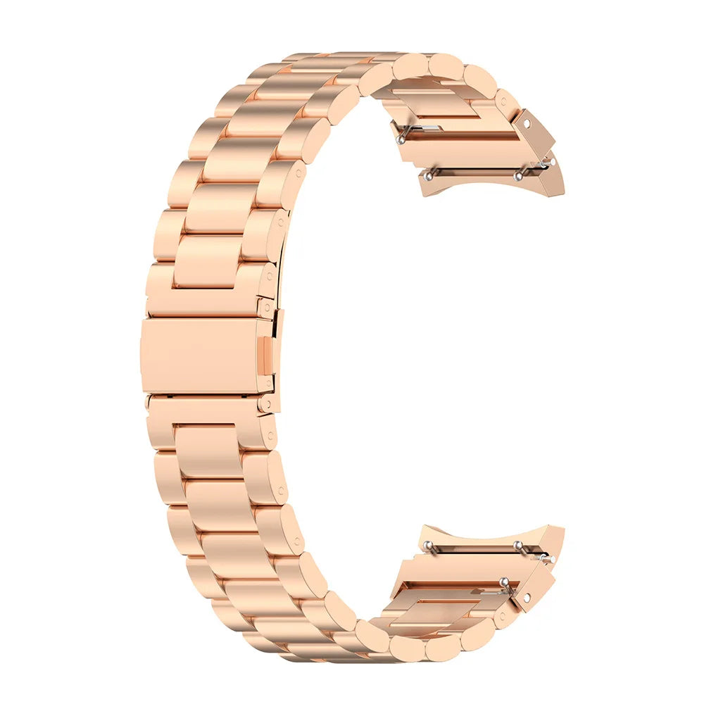 Gold Metal Luxury Bands for Samsung Galaxy Watch 7/5/6 40mm 44mm/ Galaxy Watch 4 Classic 46mm 42mm Stainless Replacement Strap