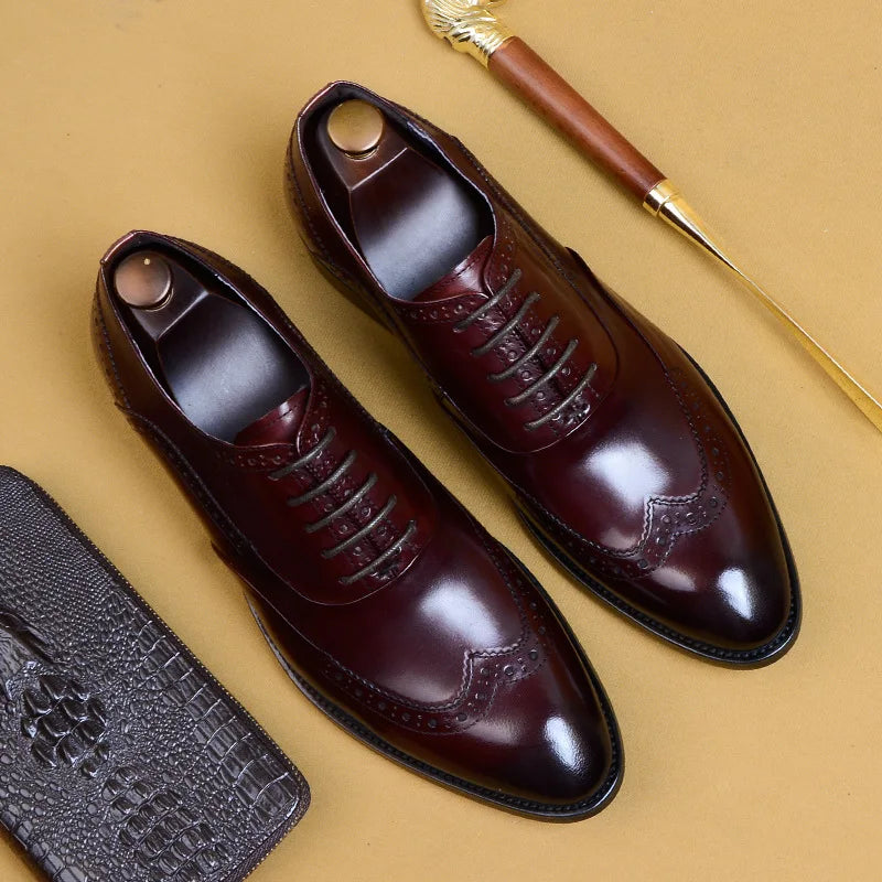 Men's Genuine Leather Handmade Dress Shoes