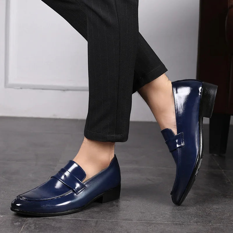 Men's Leather Loafers Dress Shoes