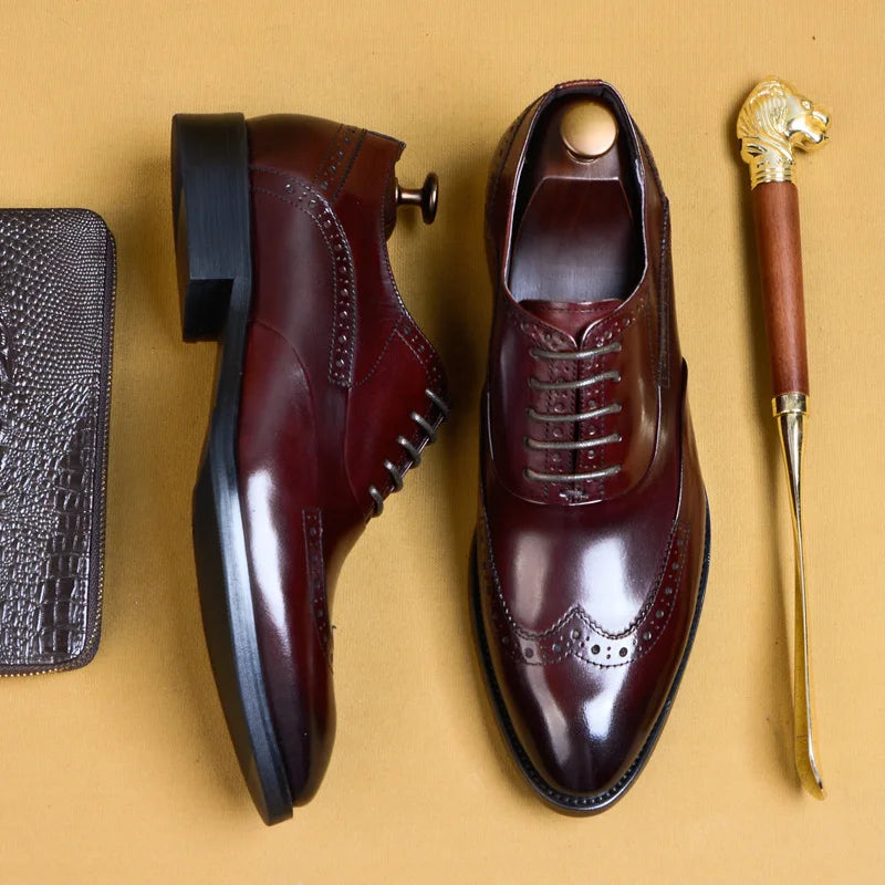Men's Genuine Leather Handmade Dress Shoes